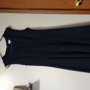 Calvin Klein Navy Blue Midi Dress